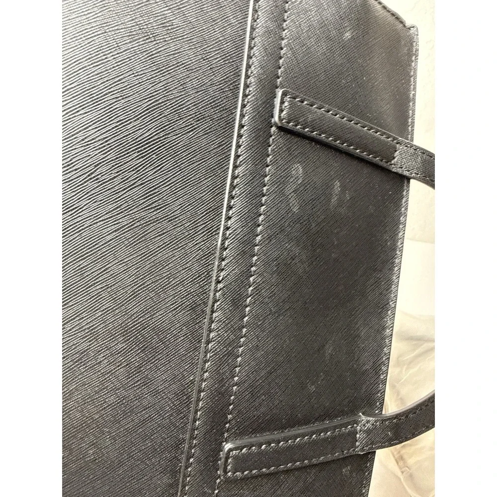 Kate Spade Laurel Way Alisanne Black Leather Satchel Purse Career Adjustable